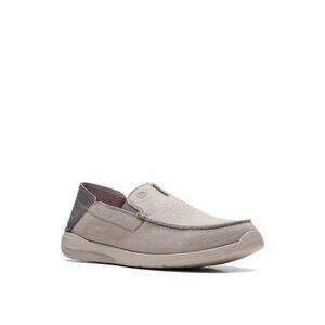 Clarks Men's Gorwin Step Slip on Loafer Shoes - Light Gray, Size 11.5
